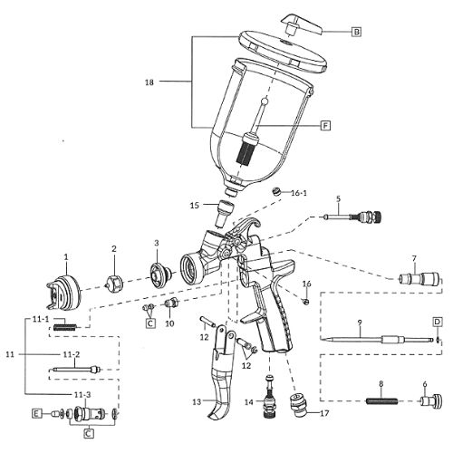 pistolet manuel gravité iwata az3 hte 2